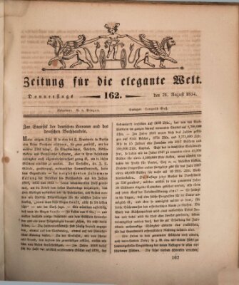 Zeitung für die elegante Welt Donnerstag 21. August 1834