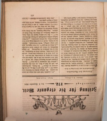 Zeitung für die elegante Welt Donnerstag 4. September 1834