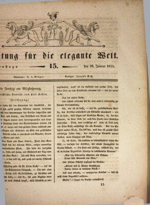 Zeitung für die elegante Welt Dienstag 20. Januar 1835