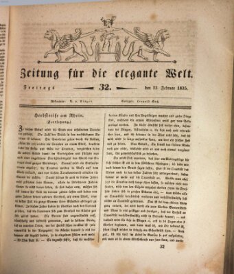 Zeitung für die elegante Welt Freitag 13. Februar 1835