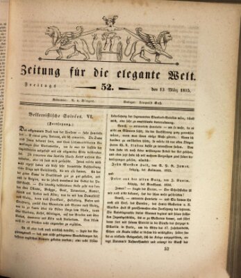 Zeitung für die elegante Welt Freitag 13. März 1835