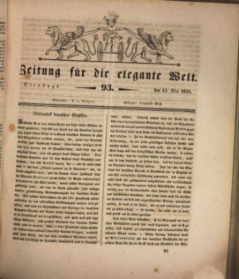 Zeitung für die elegante Welt Dienstag 12. Mai 1835