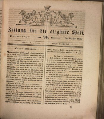 Zeitung für die elegante Welt Donnerstag 14. Mai 1835