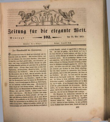 Zeitung für die elegante Welt Montag 25. Mai 1835