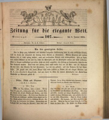 Zeitung für die elegante Welt Montag 1. Juni 1835