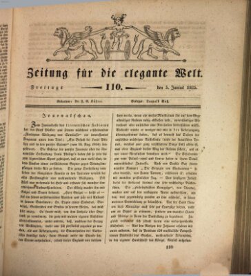 Zeitung für die elegante Welt Freitag 5. Juni 1835