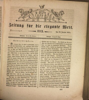 Zeitung für die elegante Welt Freitag 12. Juni 1835