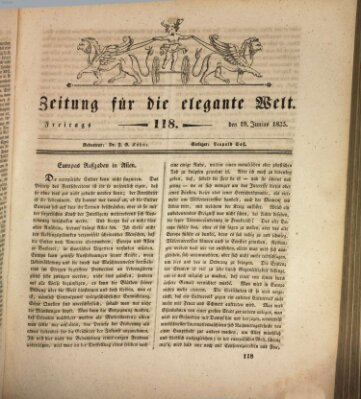 Zeitung für die elegante Welt Freitag 19. Juni 1835