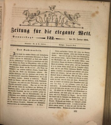 Zeitung für die elegante Welt Donnerstag 25. Juni 1835