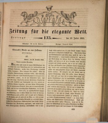 Zeitung für die elegante Welt Freitag 10. Juli 1835