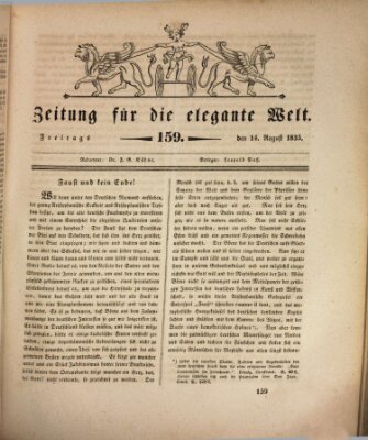 Zeitung für die elegante Welt Freitag 14. August 1835