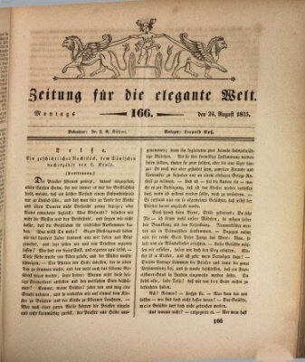 Zeitung für die elegante Welt Montag 24. August 1835