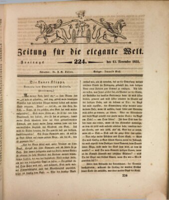 Zeitung für die elegante Welt Freitag 13. November 1835