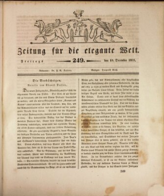 Zeitung für die elegante Welt Freitag 18. Dezember 1835