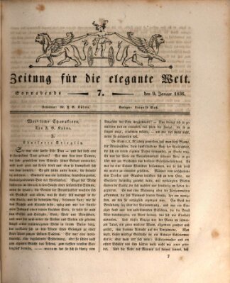 Zeitung für die elegante Welt Samstag 9. Januar 1836