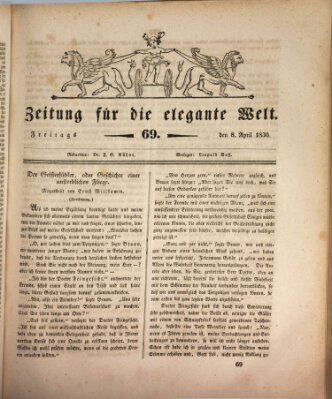 Zeitung für die elegante Welt Freitag 8. April 1836