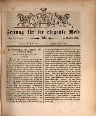 Zeitung für die elegante Welt Dienstag 12. April 1836