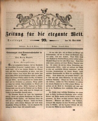 Zeitung für die elegante Welt Freitag 20. Mai 1836