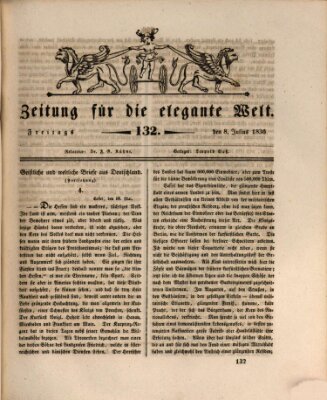 Zeitung für die elegante Welt Freitag 8. Juli 1836