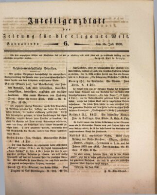 Zeitung für die elegante Welt Samstag 16. Juli 1836