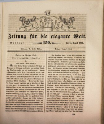 Zeitung für die elegante Welt Montag 15. August 1836