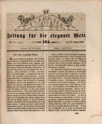 Zeitung für die elegante Welt Montag 22. August 1836