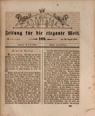 Zeitung für die elegante Welt Montag 29. August 1836