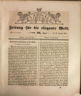 Zeitung für die elegante Welt Montag 30. Januar 1837