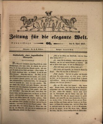 Zeitung für die elegante Welt Donnerstag 6. April 1837