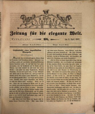 Zeitung für die elegante Welt Samstag 8. April 1837