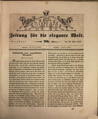 Zeitung für die elegante Welt Dienstag 11. April 1837