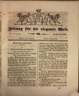 Zeitung für die elegante Welt Freitag 28. April 1837