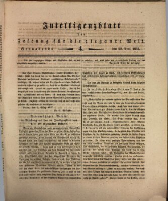 Zeitung für die elegante Welt Samstag 29. April 1837