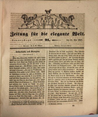 Zeitung für die elegante Welt Donnerstag 11. Mai 1837