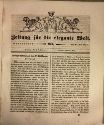 Zeitung für die elegante Welt Samstag 13. Mai 1837