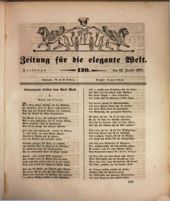 Zeitung für die elegante Welt Freitag 23. Juni 1837