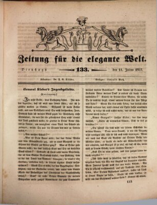 Zeitung für die elegante Welt Dienstag 11. Juli 1837