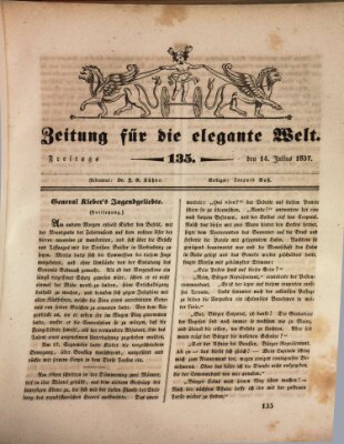 Zeitung für die elegante Welt Freitag 14. Juli 1837