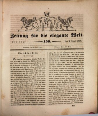 Zeitung für die elegante Welt Freitag 4. August 1837