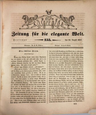 Zeitung für die elegante Welt Freitag 11. August 1837