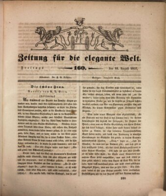 Zeitung für die elegante Welt Freitag 18. August 1837