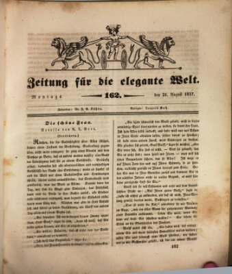 Zeitung für die elegante Welt Montag 21. August 1837