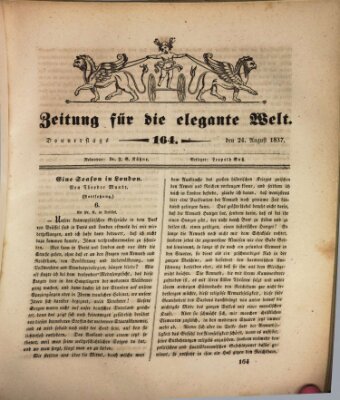 Zeitung für die elegante Welt Donnerstag 24. August 1837