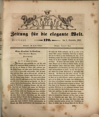 Zeitung für die elegante Welt Freitag 1. September 1837