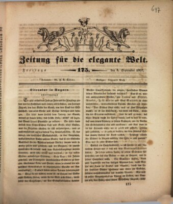 Zeitung für die elegante Welt Freitag 8. September 1837