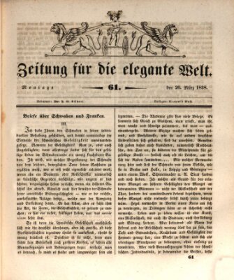 Zeitung für die elegante Welt Montag 26. März 1838