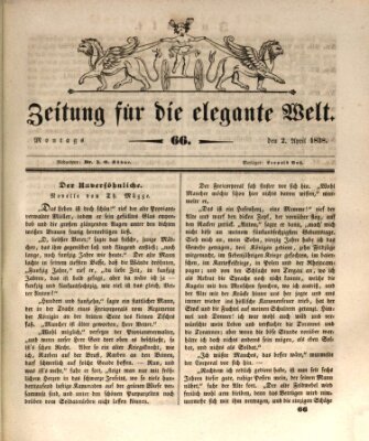 Zeitung für die elegante Welt Montag 2. April 1838