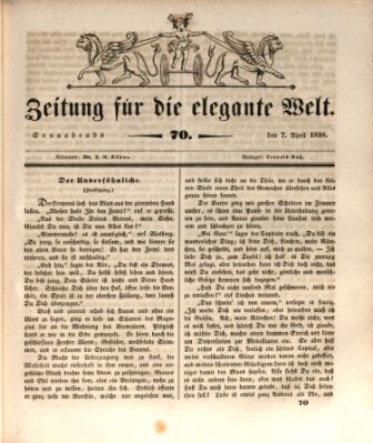 Zeitung für die elegante Welt Samstag 7. April 1838