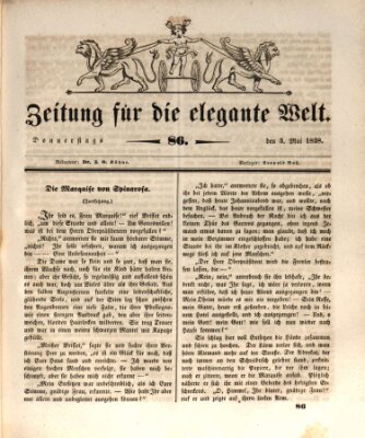 Zeitung für die elegante Welt Donnerstag 3. Mai 1838