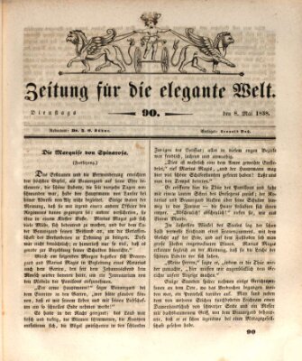 Zeitung für die elegante Welt Dienstag 8. Mai 1838